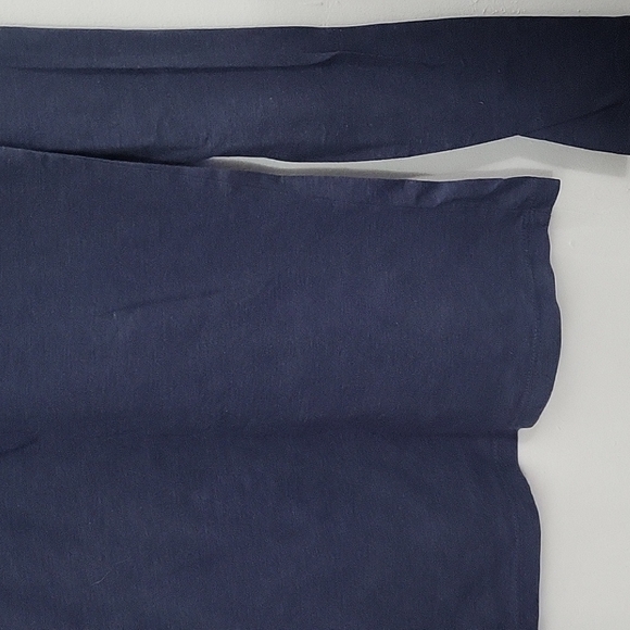 Heather Blue Long Sleeve V-Neck Top - Picture 9 of 9